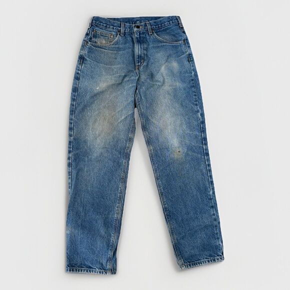 Carhartt Jeans Mens Size 34x32 Medium Wash Relaxed Fit Straight Leg - Picture 2 of 8